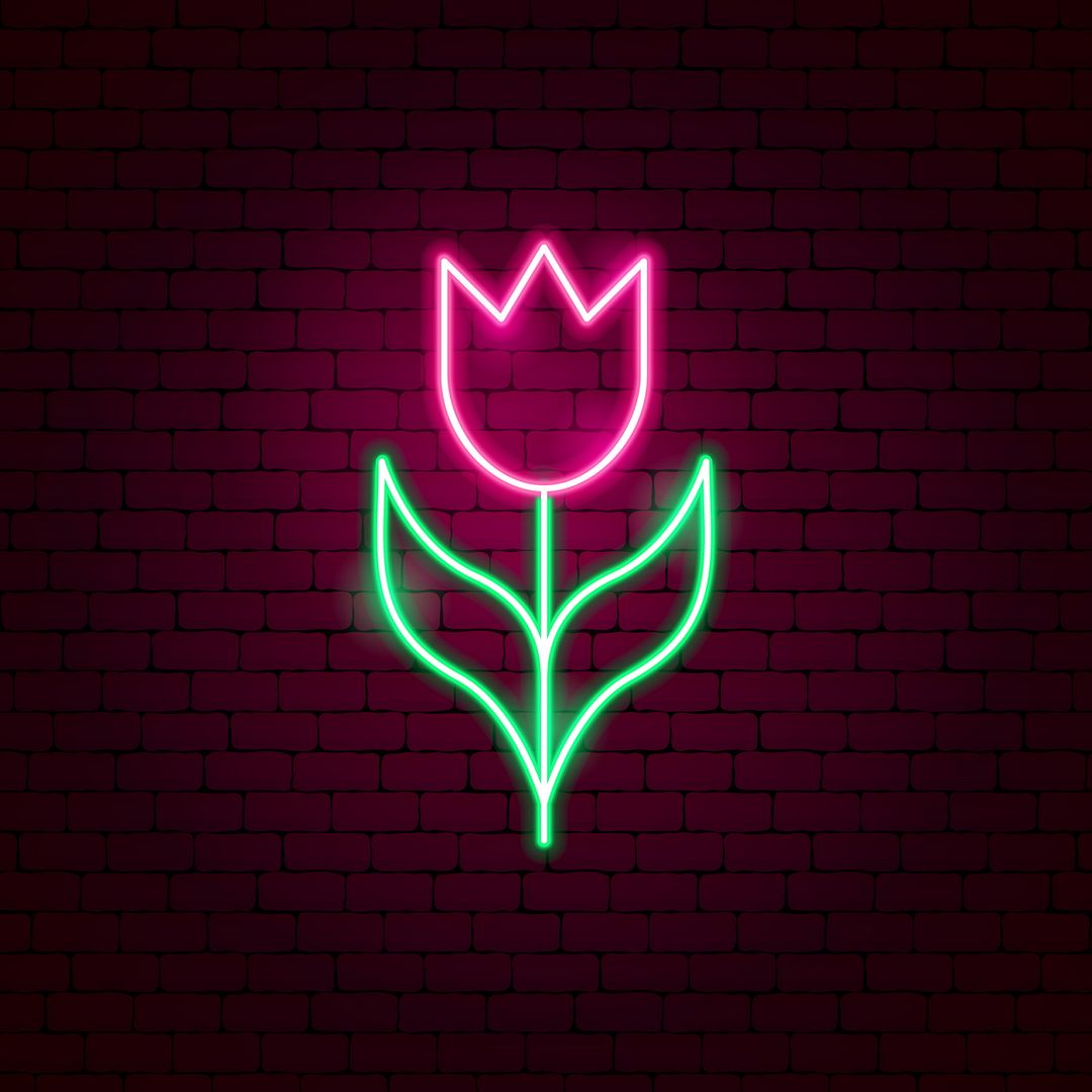 Tulip Flower Neon Sign