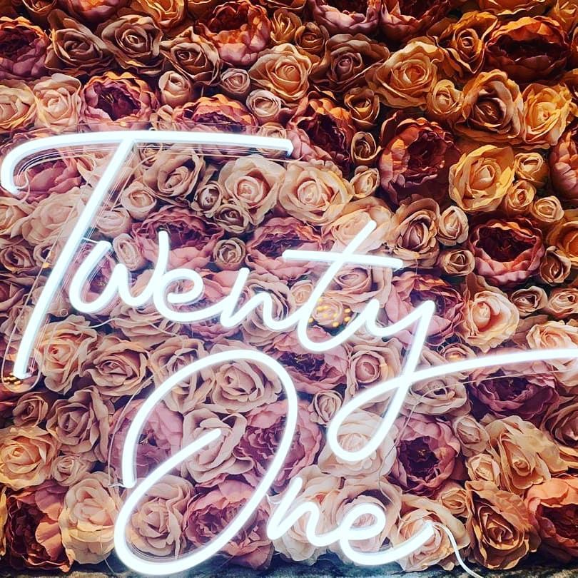 Twenty One Neon Sign