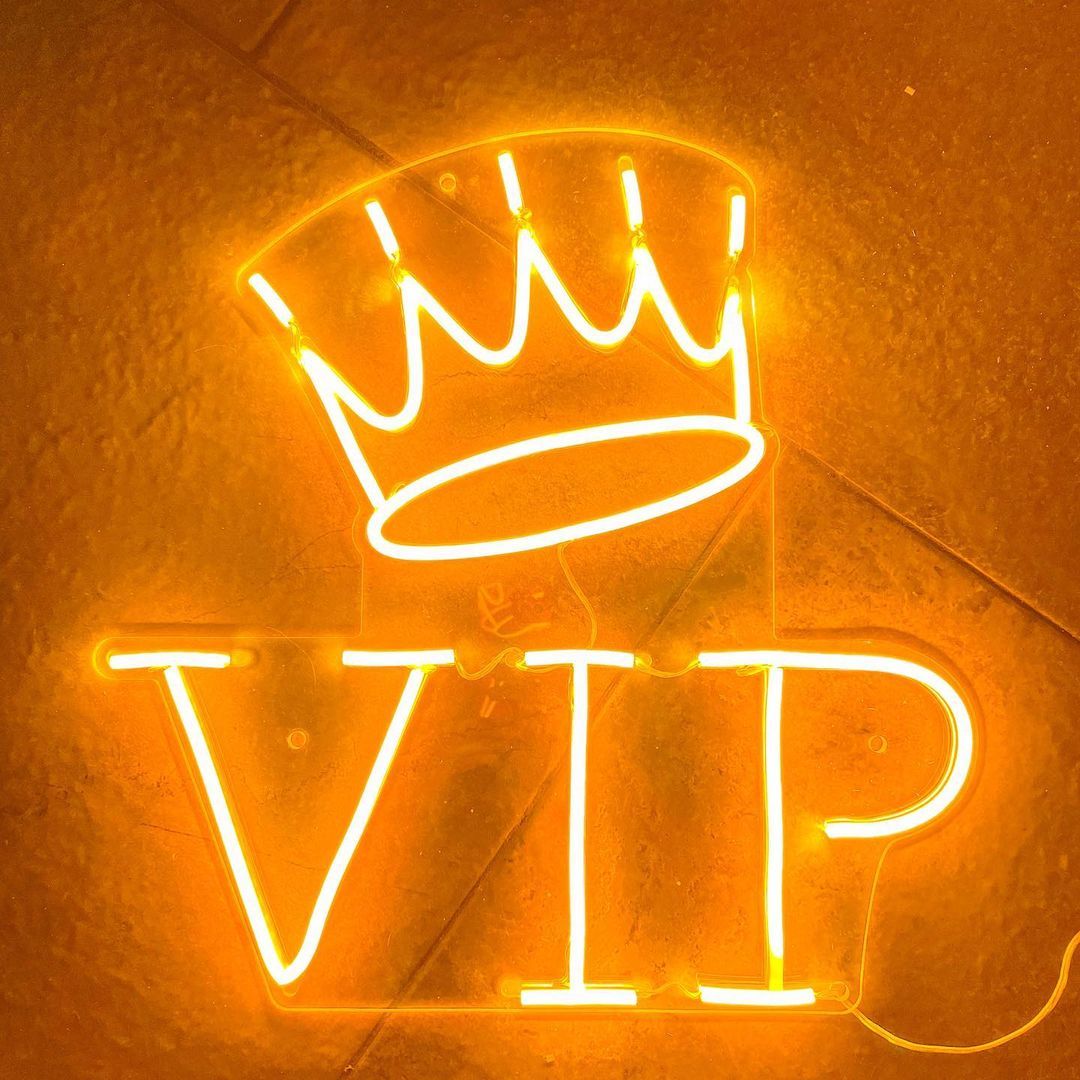 VIP Crown Neon Sign