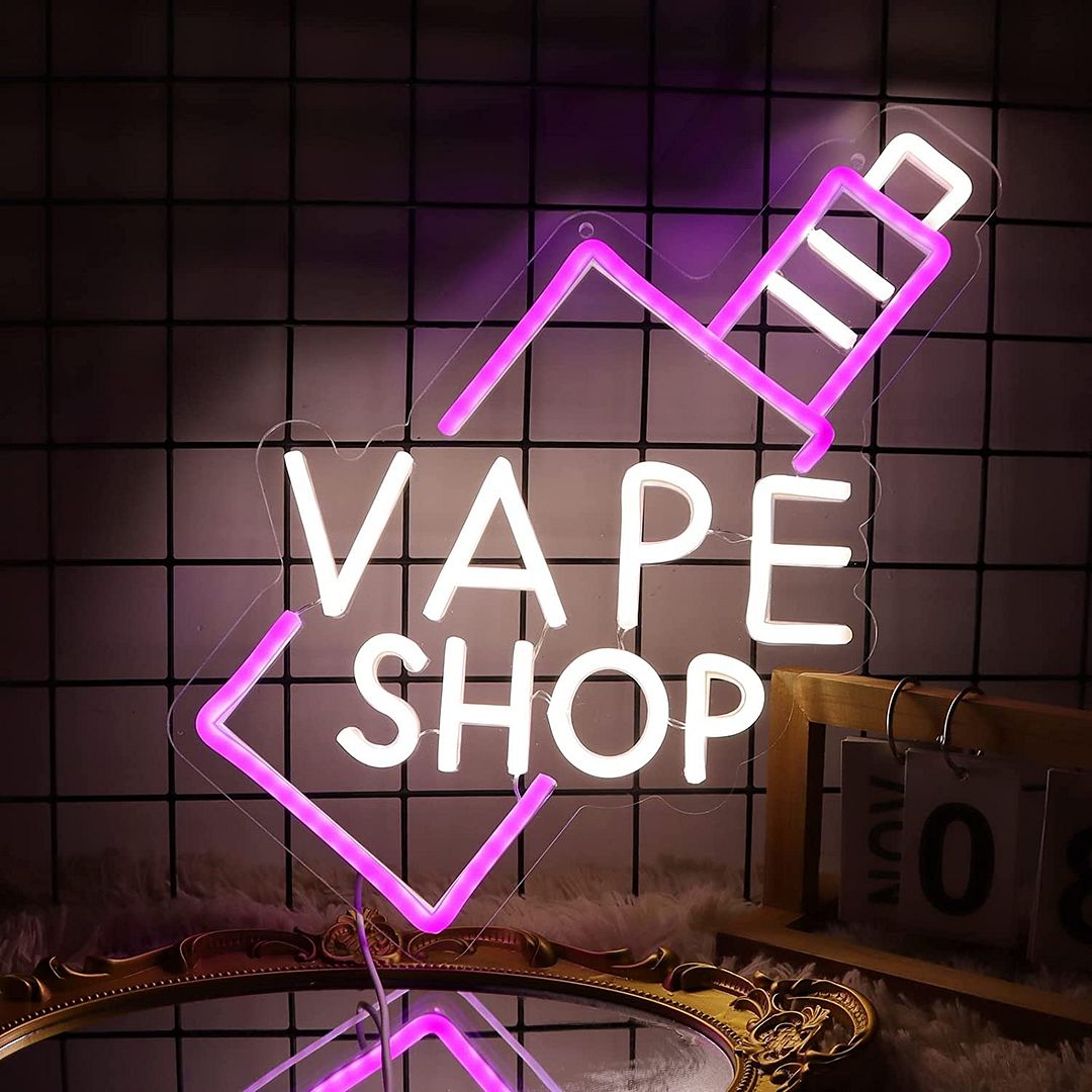 Custom Made Neon Signs, Vape Shop Neon Sign, LED Business Sign Custom Made Neon Signs, Vape Shop Neon Sign, LED Business Sign