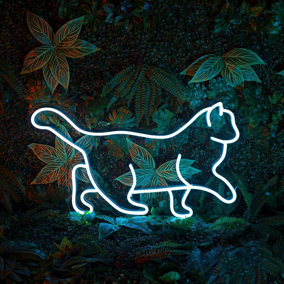 Walking Cat Neon Sign