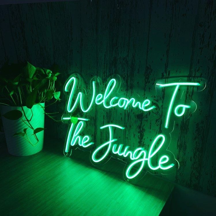 Welcome to The Jungle Neon Sign