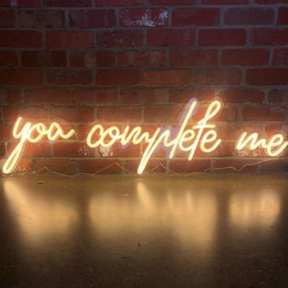 You Complete Me Neon Sign