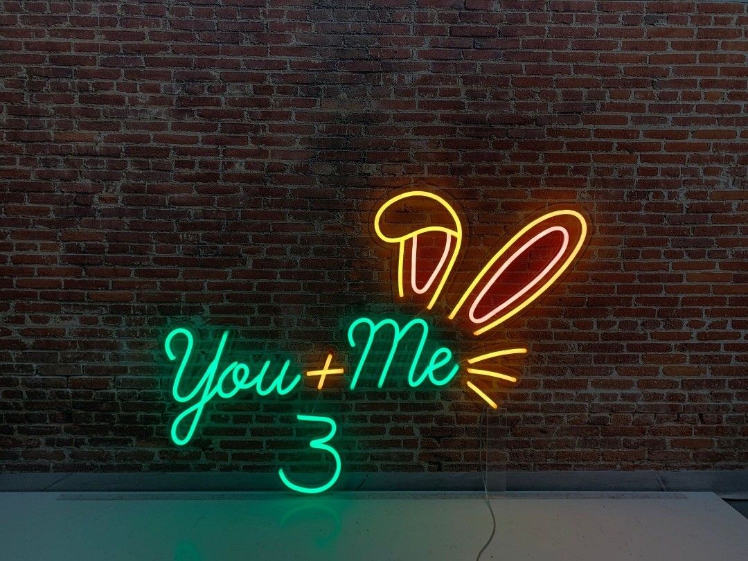 You+Me 3rd Anniversary Neon Sign