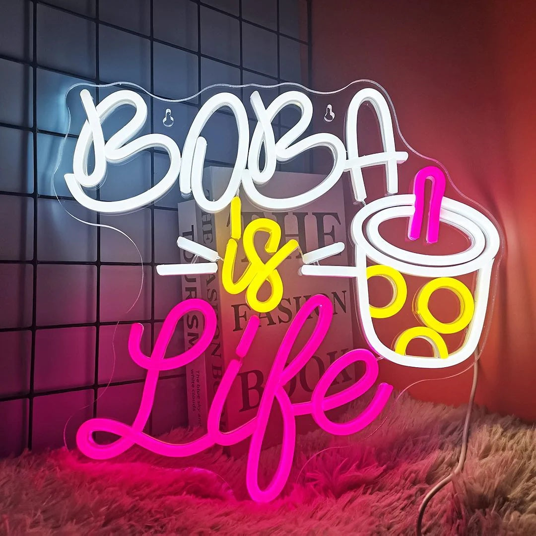 Light Up Your Bubble Tea Bar with Dazzling Neon Signs