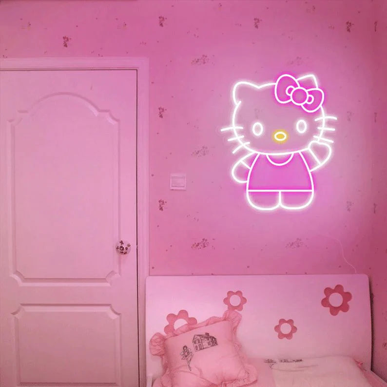 Brighten Up Your Space with Hello Kitty Neon Signs: The Perfect Decor for Fans