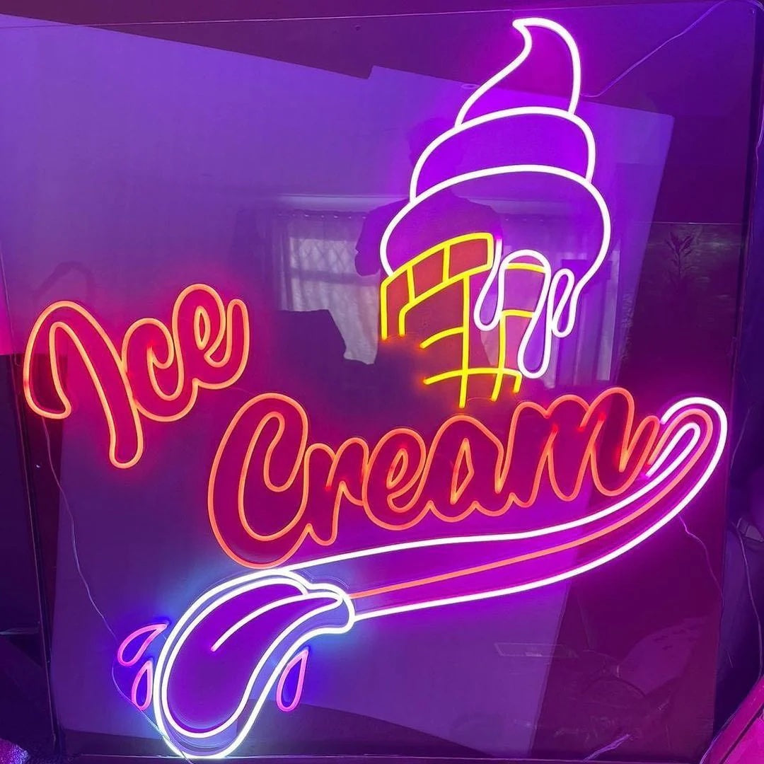 Brighten Up Your Ice Cream Shop's Ambiance with a Neon Sign
