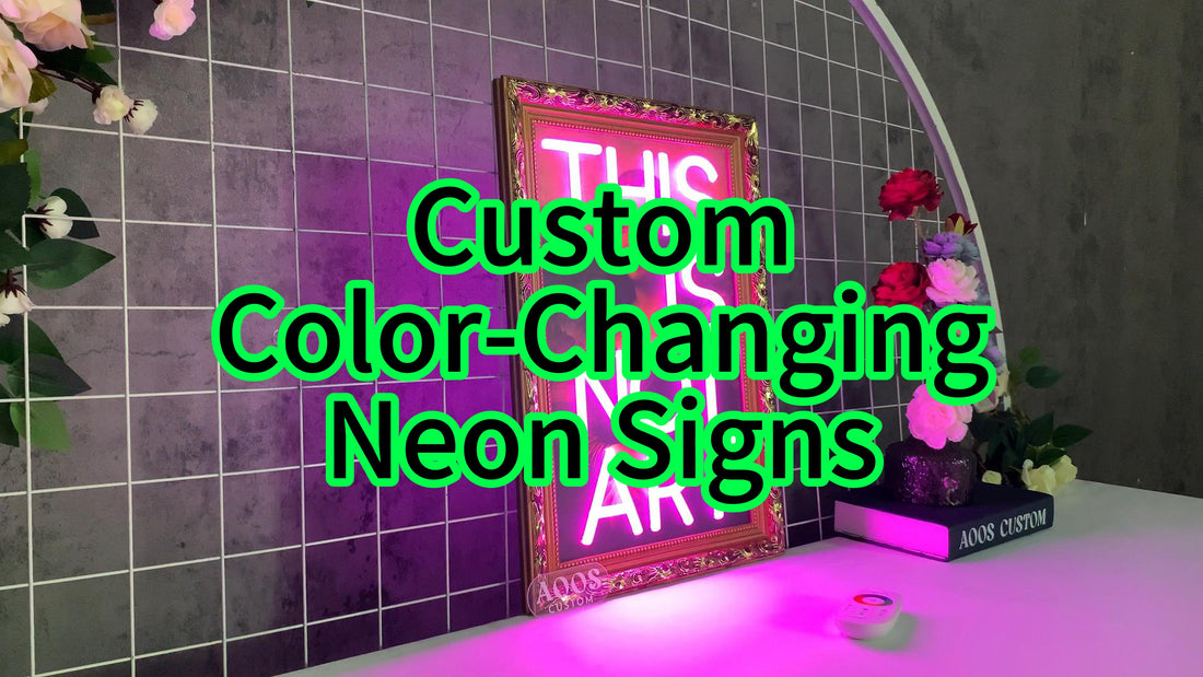 Custom ColorChanging Neon Signs AOOS Custom