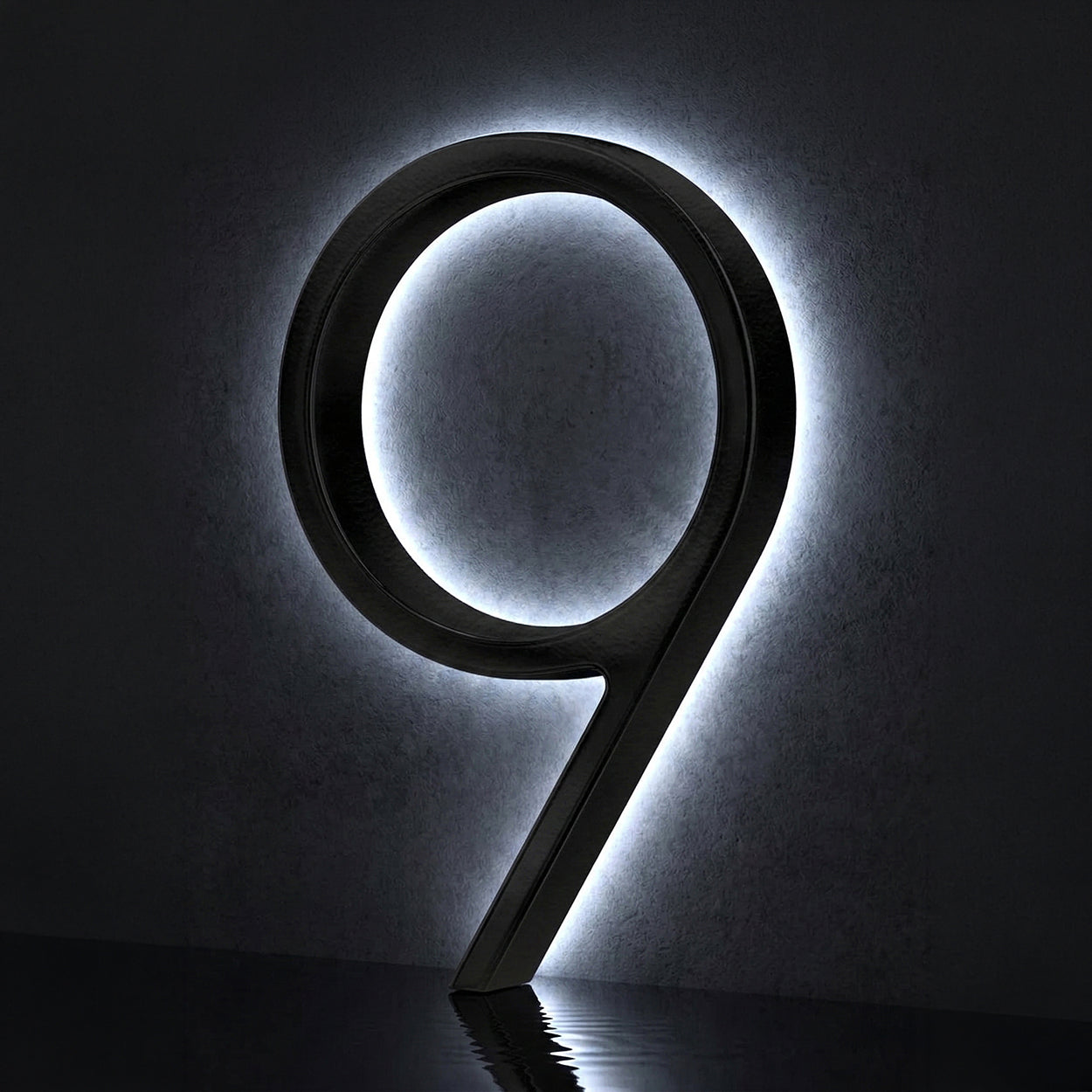 Custom Metal LED Light Up House Numbers - Backlit Outdoor Name Plate (Up to 5 Characters)