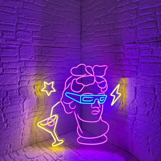 Modern Italian Statue LED Neon Sign light up sign