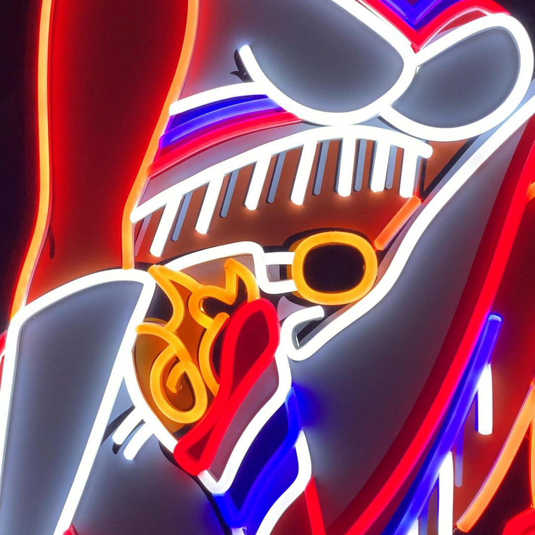 Vegas Vickie Cowgirl Neon Sign