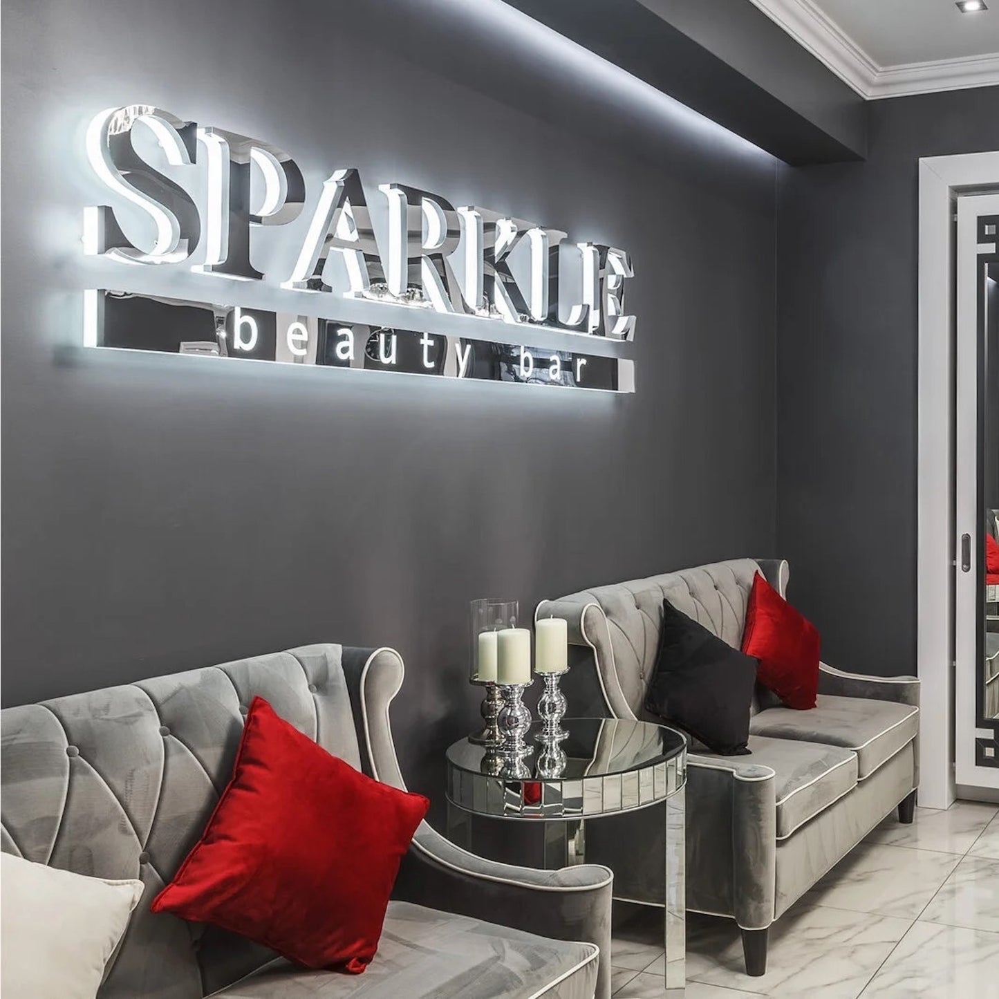 Custom 3D Metal Backlit Signs, LED Halo Lit Indoor and Outdoor Sign with Backlight, Reverse Glow Illuminated Channel Letters