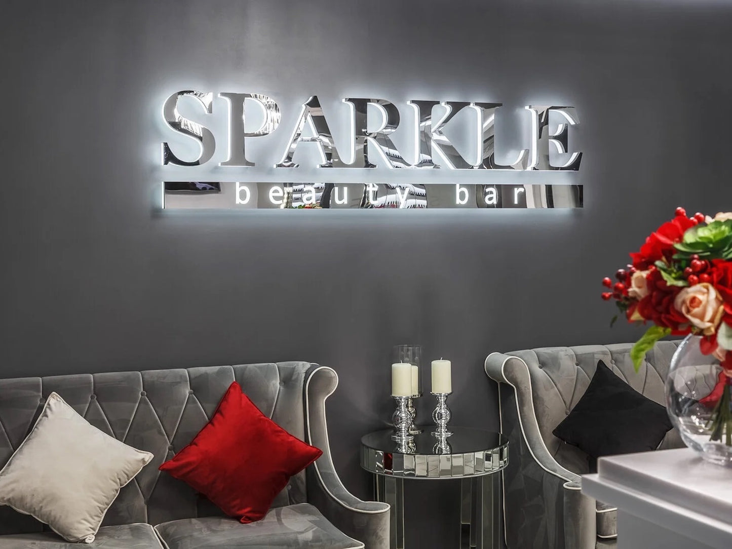 Custom 3D Metal Backlit Signs, LED Halo Lit Indoor and Outdoor Sign with Backlight, Reverse Glow Illuminated Channel Letters