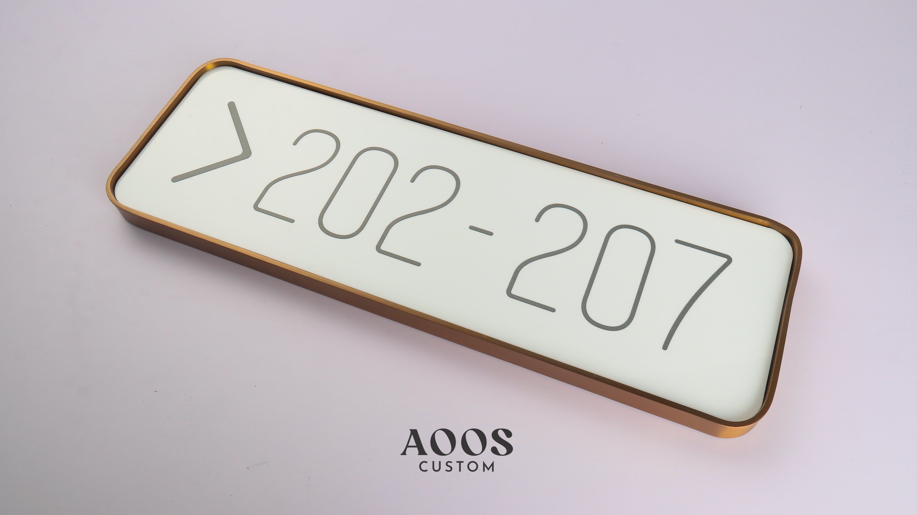 Custom Directional Room Number Sign with Metal Frame, Hotel Floor Leve ...