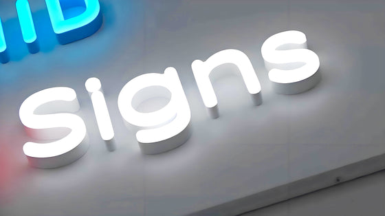 LED neon shaped channel letter sign for business