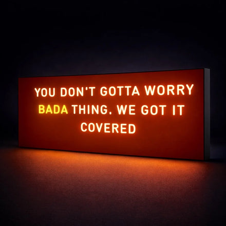 Custom LED neon sign made by AOOS