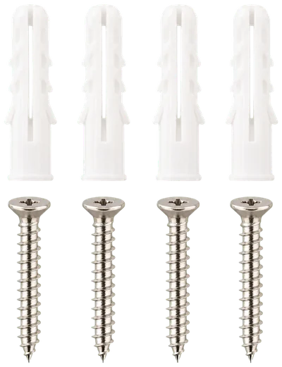 Wall anchors and screws included for mounting a custom LED neon sign