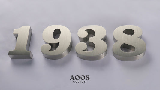 Custom Metal Sign, 3D Stainless Steel Letters for Interior Lobby Wall Logo Signs, Brushed Silver