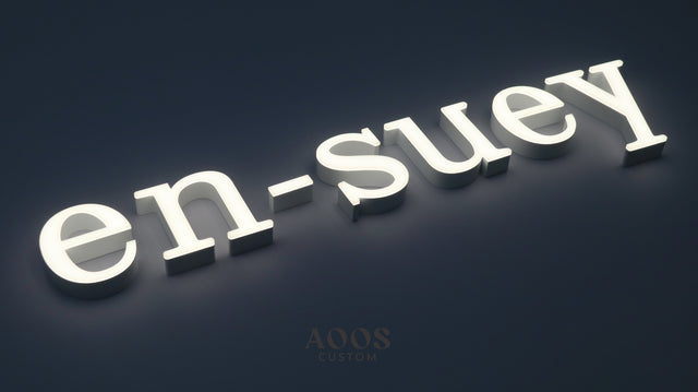 Custom Trimless Front-Lit LED Channel Letters, Face Lit Outdoor Waterproof Storefront Light Up Sign, Indoor and Outdoor Illuminated Business Lobby Signs