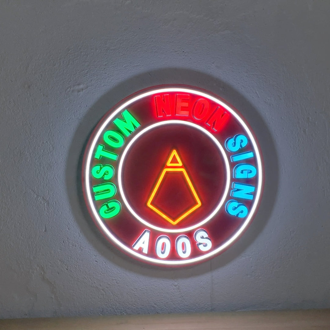 Custom 3D Metal Logo LED Signs – AOOS Custom