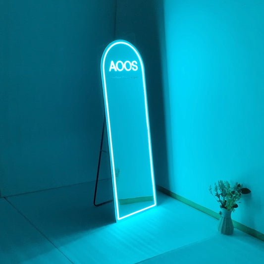 Full Length Mirror Neon Signs for Branding