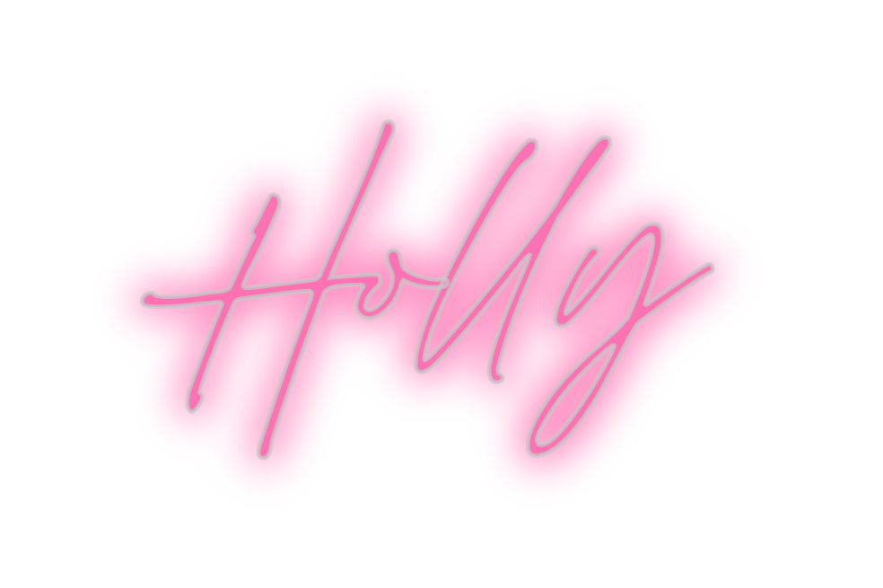 Custom Neon Sign Holly