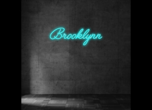 Custom Neon Sign Brooklynn