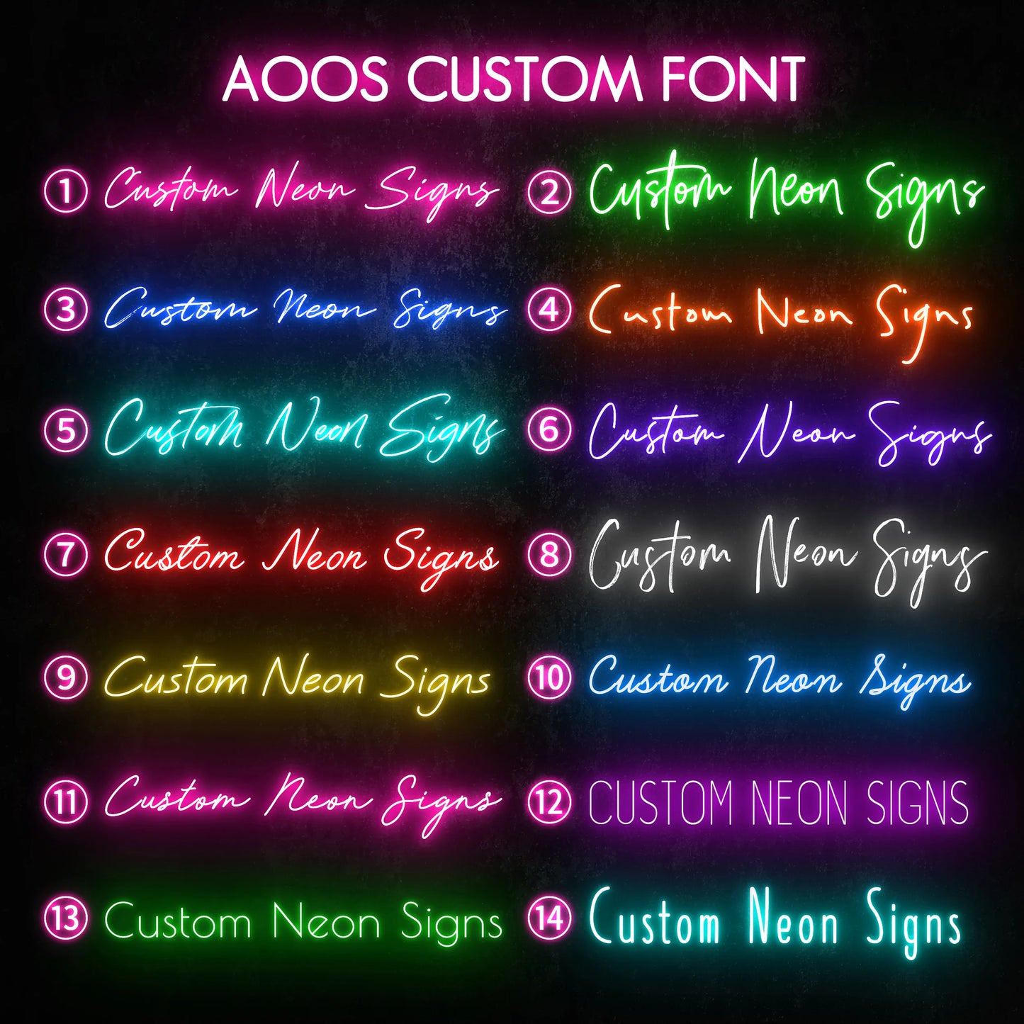 Custom LED Neon Sign, Switch Between Battery Operated, Plug In or Hardwired