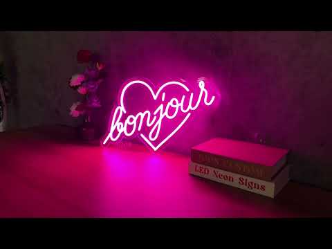 Bonjour French Neon Sign