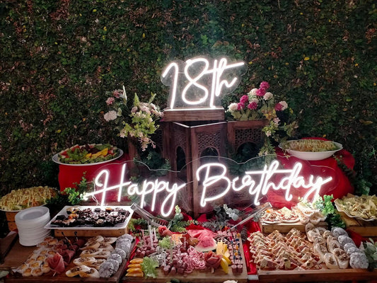 Happy 18th Birthday Neon Sign