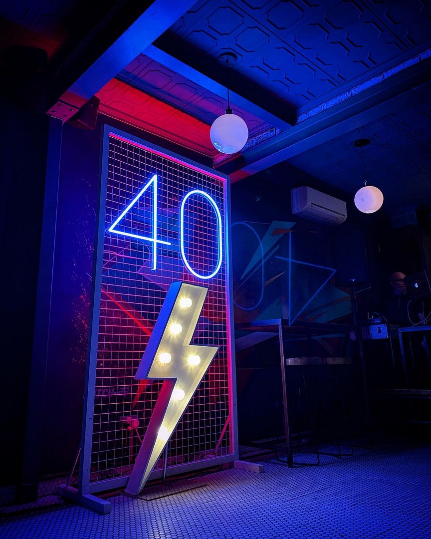 40th Birthday Neon Sign