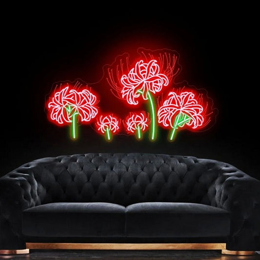 5 Flowers Neon Sign