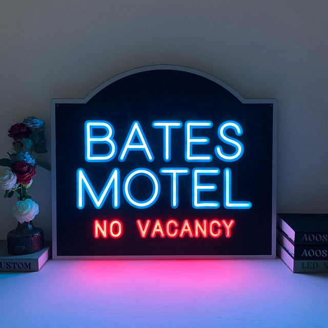Bates Motel No Vacancy LED Neon Sign for Salon light up sign