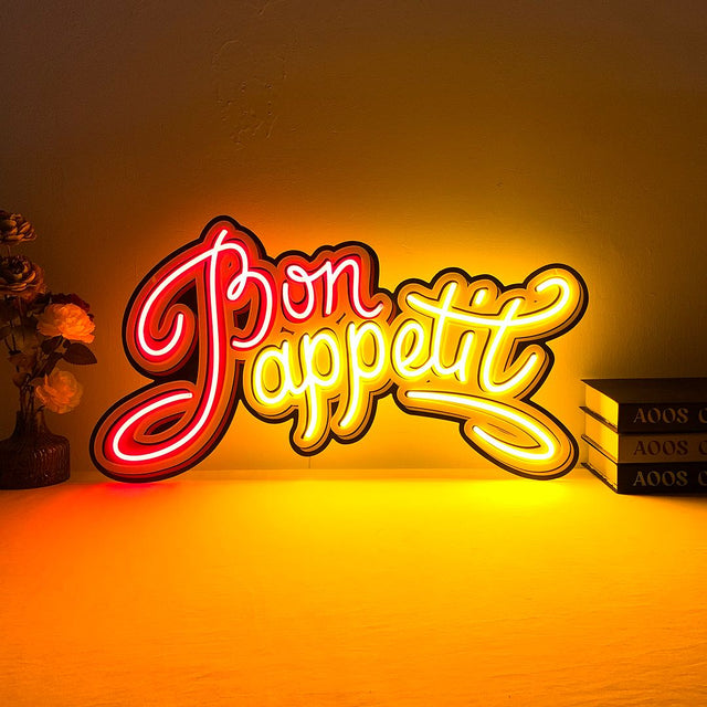 Bon Appetit LED Neon Sign for Bar light up sign