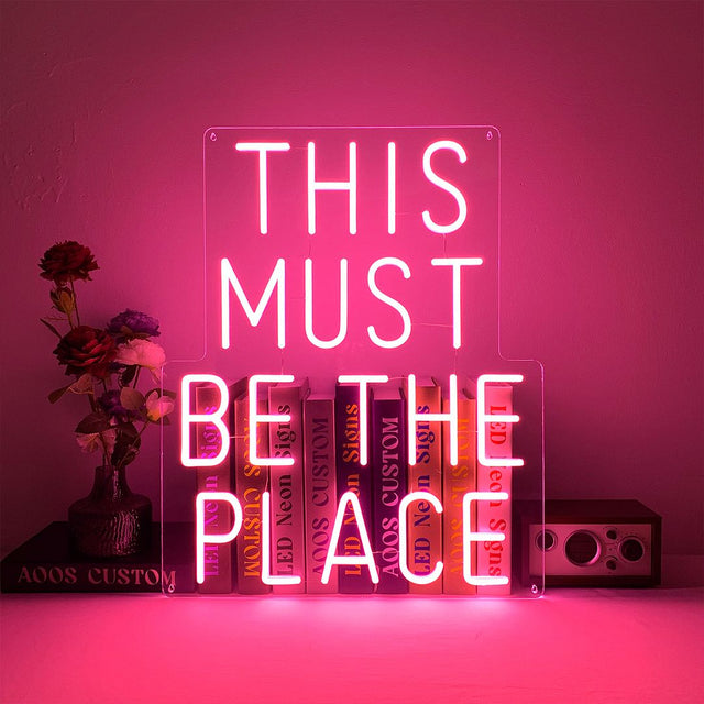 This Must Be The Place LED Neon Sign light up sign