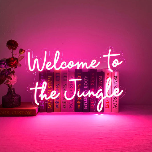 Welcome To The Jungle Neon Sign