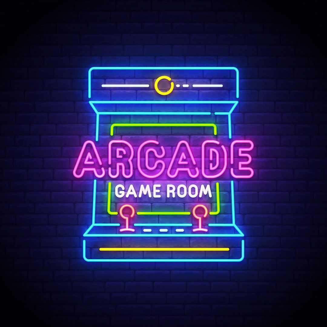 Arcade Game Room Neon Sign