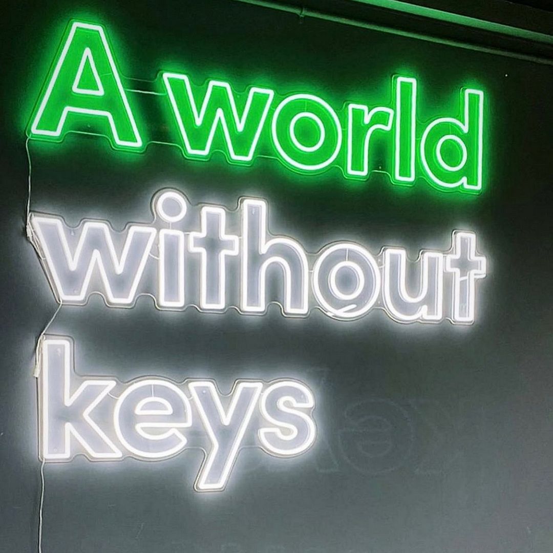A World Without Keys Neon Sign