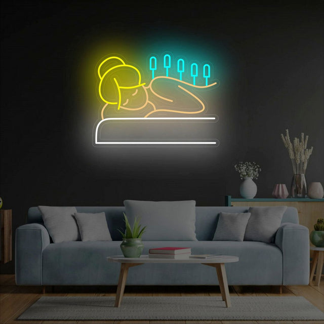 Acupuncture LED Neon Sign for Storefront light up sign