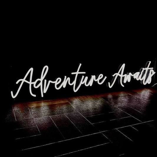 Adventure Awaits Neon Sign