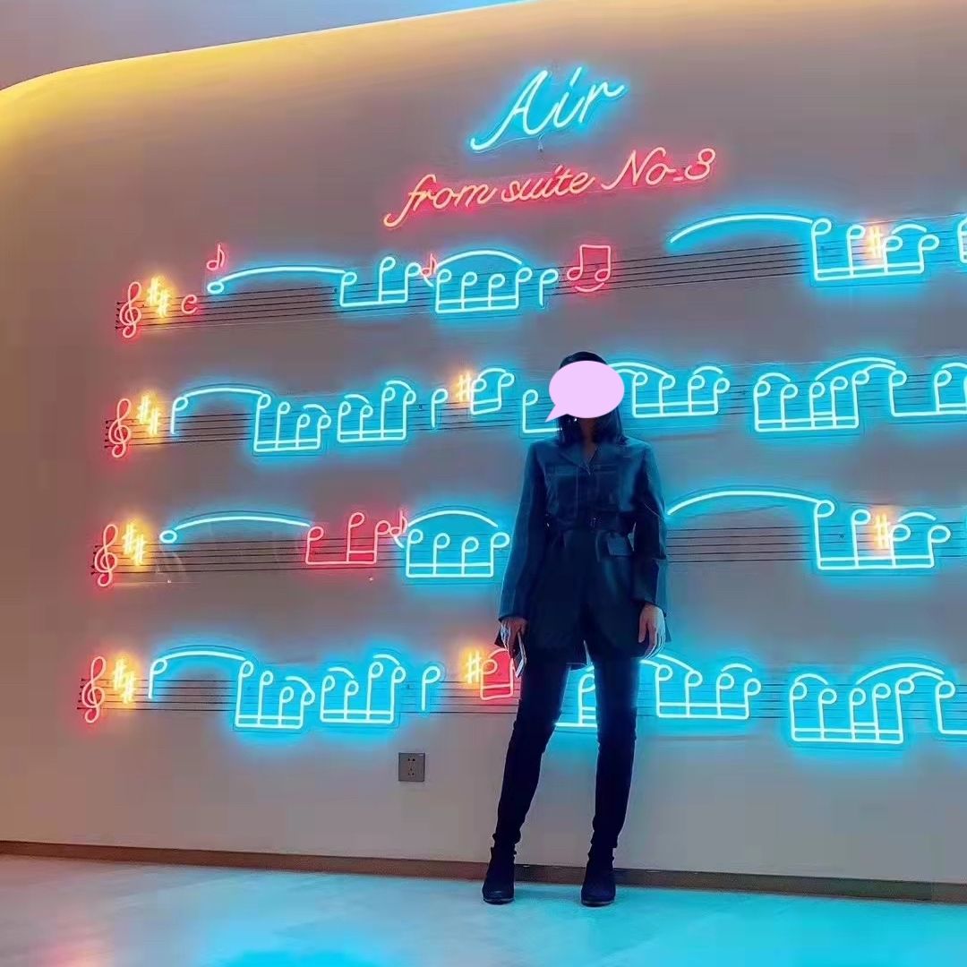 Air From Suite No.8 Music Sheet Neon Sign