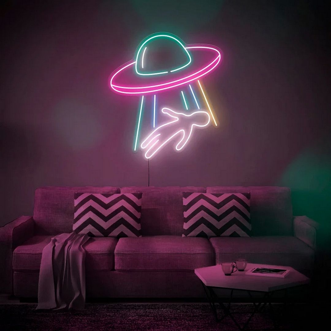 Alien Abduction Neon Sign