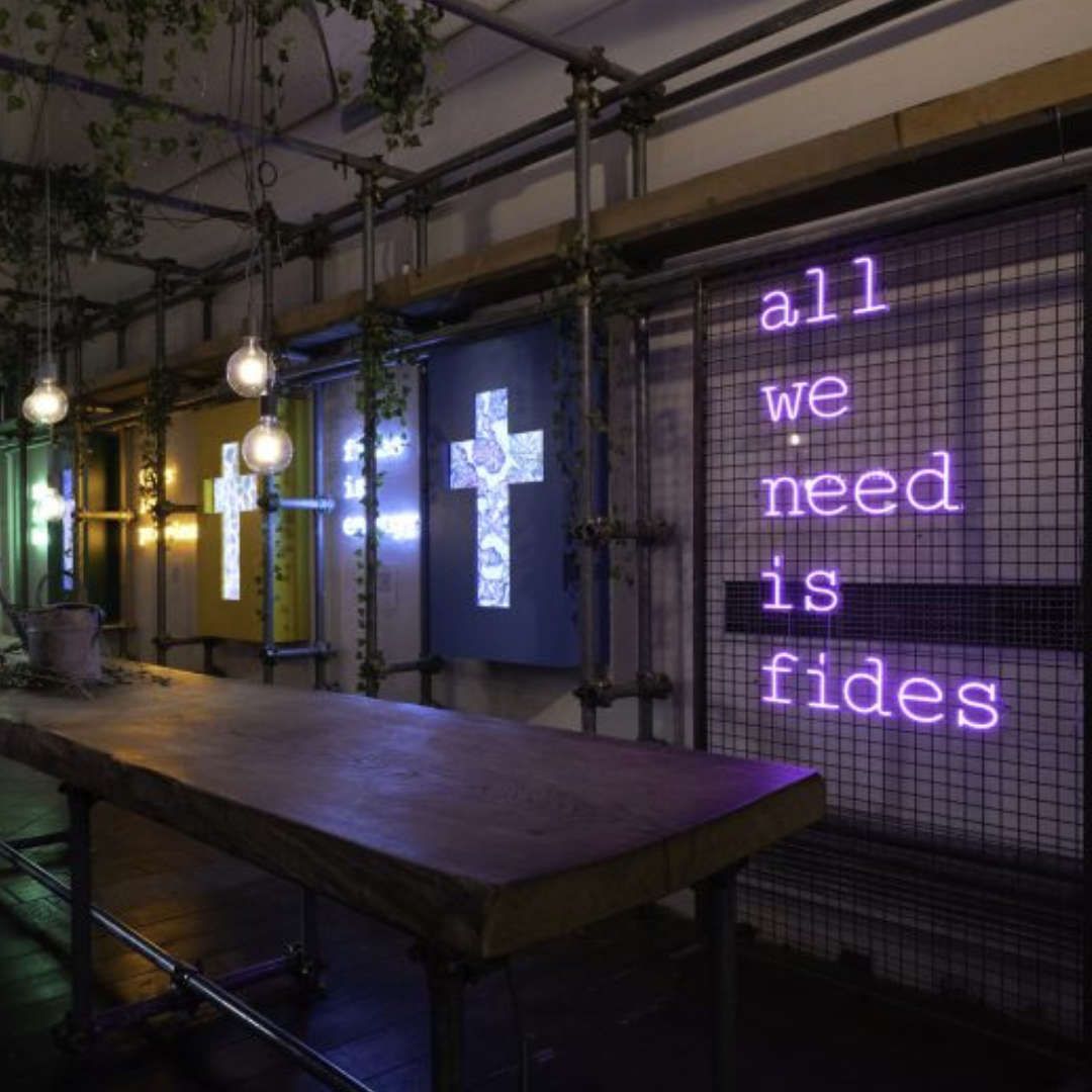 All We Need is Fides Neon Sign