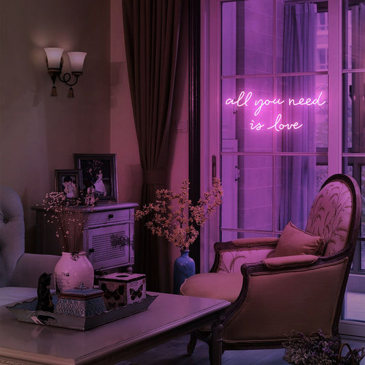 All You Need Is Love Neon Sign