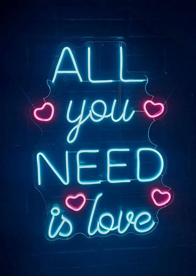 All You Need is Love LED Neon Sign light up sign