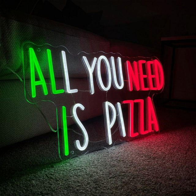 All You Need is Pizza LED Neon Sign for Bar light up sign