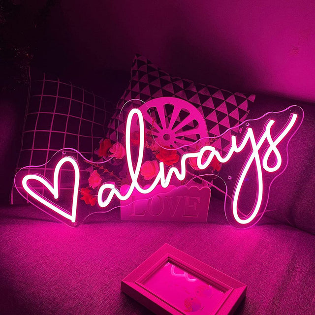 Always LED Neon Sign for Wedding light up sign