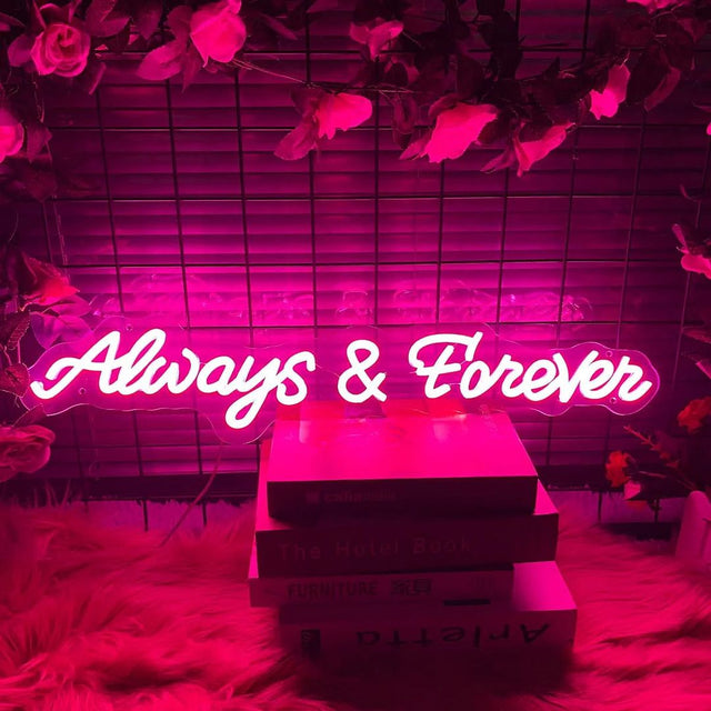 Always and Forever LED Neon Sign light up sign