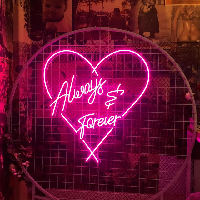 Always and Forever Wedding LED Neon Sign light up sign