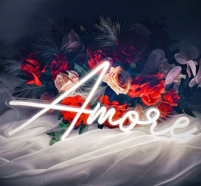 Amore Italian Love LED Neon Sign for Wedding light up sign